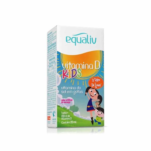 Imagem de Suplemento Vitamina D Kids Sabor Morango 20ml - Equaliv