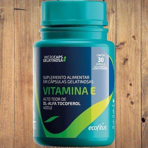 Imagem de Suplemento  Vitamina E 400UI  C/30Cáps Gelatinosas Ecofitus