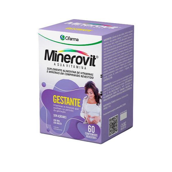 Imagem de Suplemento Vitamina Minerovit Gestantes 60 Cpr  Cifarma