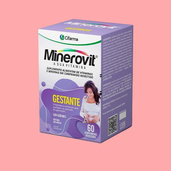 Suplemento Vitamina Minerovit Gestantes 60 Cpr Cifarma Imagem de Suplemento Vitamina Minerovit Gestantes 60 Cpr Cifarma