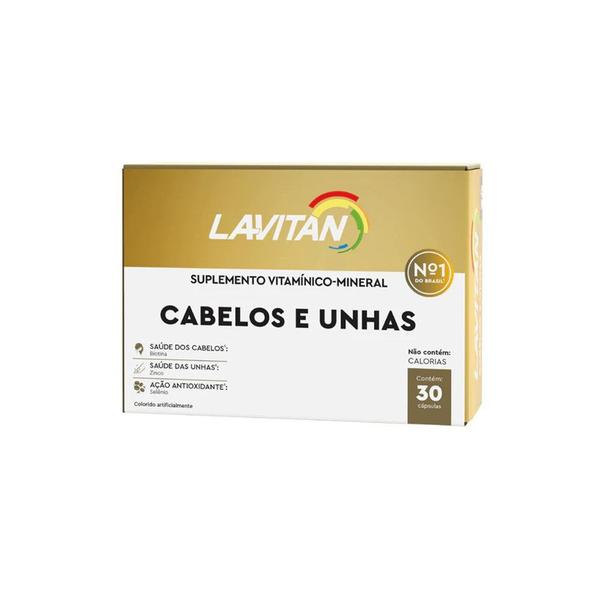 Imagem de Suplemento Vitaminas Minerais Lavitan Cabelos Unhas 30 Dias