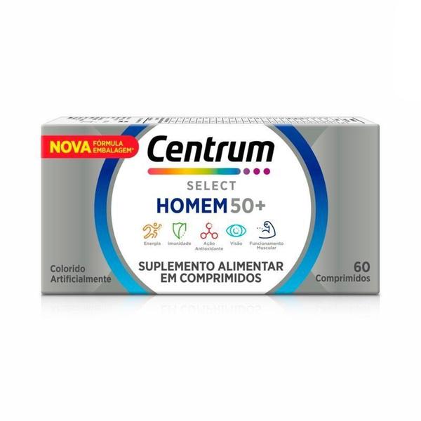 Imagem de Suplemento Vitamínico Centrum Select Homem 50+ de A a Zinco 60 Comprimidos