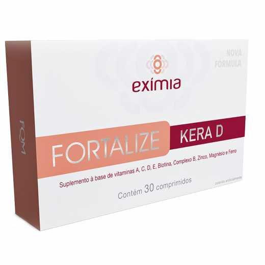 Imagem de Suplemento Vitamínico Exímia Fortalize Kera D com 30 Comprimidos