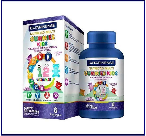 Imagem de Suplemento Vitamínico Gummies Kids Pastilha 30 -Catarinense