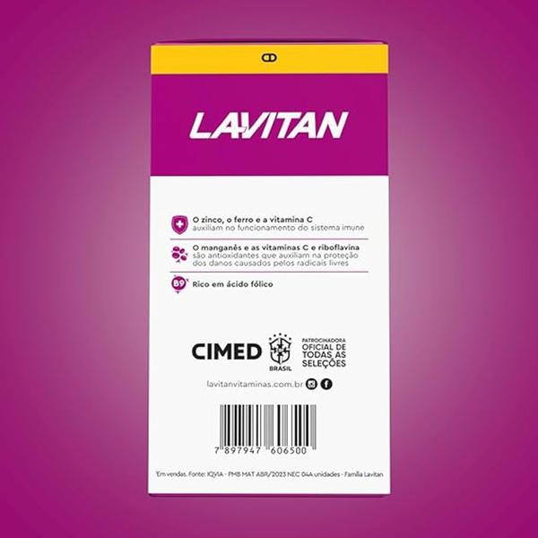 Imagem de Suplemento Vitaminico Lavitan A-Z Mulher C 60 Cp