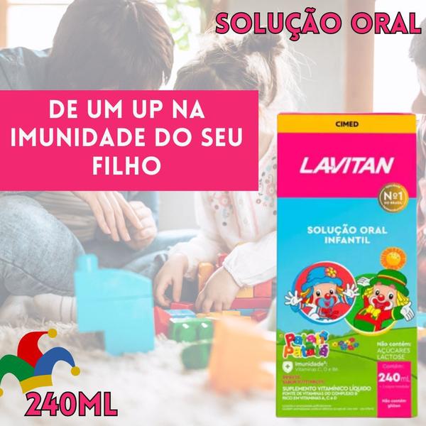 Imagem de Suplemento Vitamínico Líquido Lavitan Infantil Tutti Frutti Solução 240ml