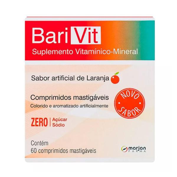 Imagem de Suplemento Vitamínico - Mineral Barivit Sabor Laranja