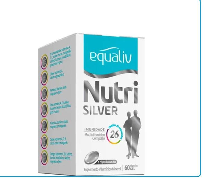 Imagem de Suplemento Vitamínico Nutri Silver 60Cps  Equaliv