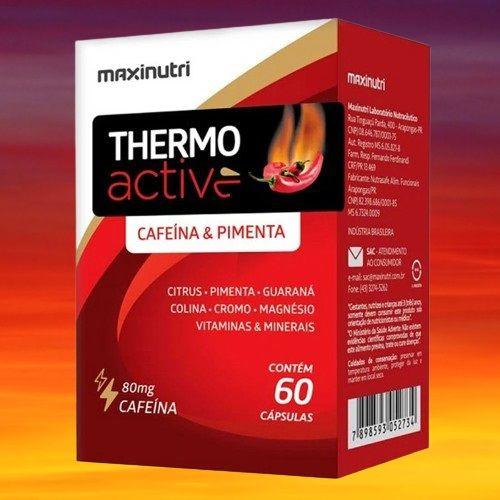 Imagem de Suplemento Vitamínico Thermo Active C/60 Cápsulas Maxinutri