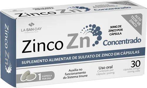 Imagem de Suplemento Zinco Concentrado Com 30 Cps - La San Day