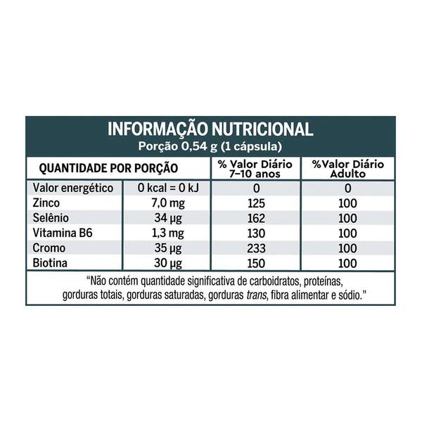 Imagem de Suplemento Zinco e Biotina para Cabelos e Barba c/60 Lavitan