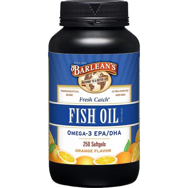 Imagem de Suplementos Óleo de peixe Barlean's Omega 3 600 mg Cápsulas gelatinosas 250Ct