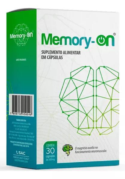 Imagem de Suplemeto Alimentar Memory-On 500Mg Com 30 Cps - A2F