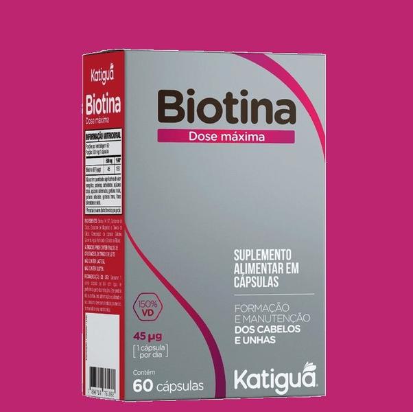 Imagem de Suplemnto Vitamínico Biotina C/60 Cápsulas - Katiguá