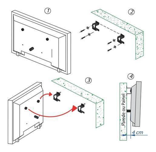 Imagem de Supop - Suporte Fixo Para Telas De 10  A 100