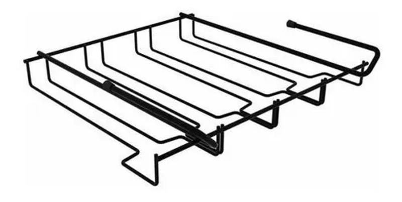 Imagem de Suporte 12 Taças Organizador Suspenso Cozinha Dicarlo Preto