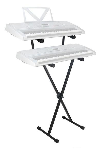 Imagem de Suporte 2 Teclados Estante Casio Yamaha Roland em Aço