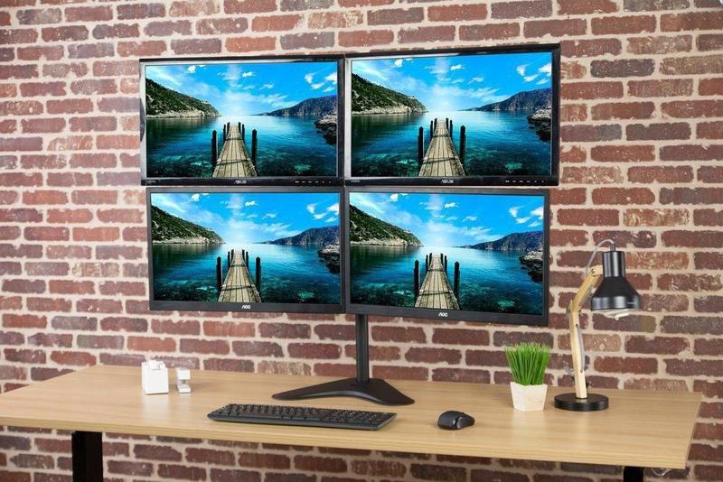 Imagem de Suporte 4 Monitores Com Base V48N Central Suportes