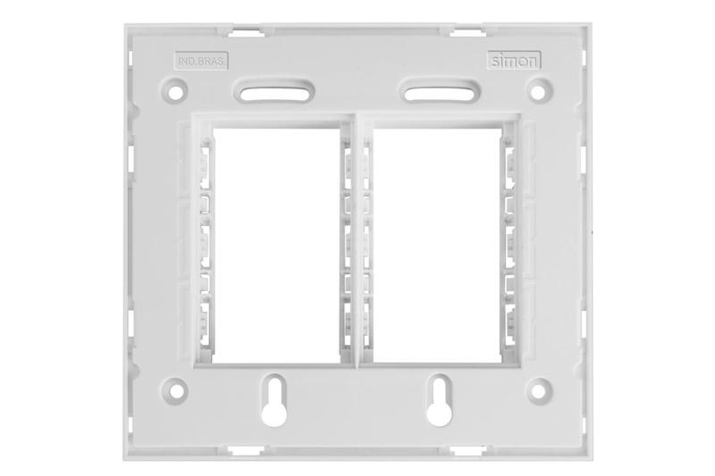 Imagem de Suporte 4x4 3+3 Postos Branco - 35702-39 Simon