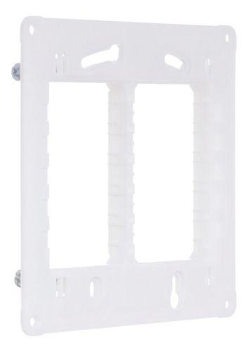 Imagem de Suporte 4x4 Para Placa 6 Modulos Branco Orion S71020324 Schneider Electric