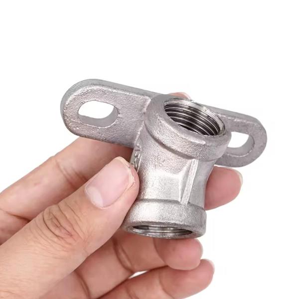 Imagem de Suporte Adaptador Inox 45º para Bebebedouro Suíno Chupeta 1/2