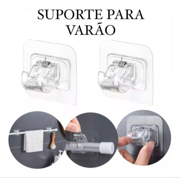 Imagem de Suporte Adesivo Varão Cortinas