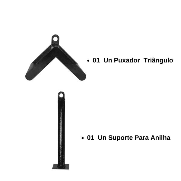 Imagem de Suporte Agachamento Sumô + Triangulo Musculação Fitness