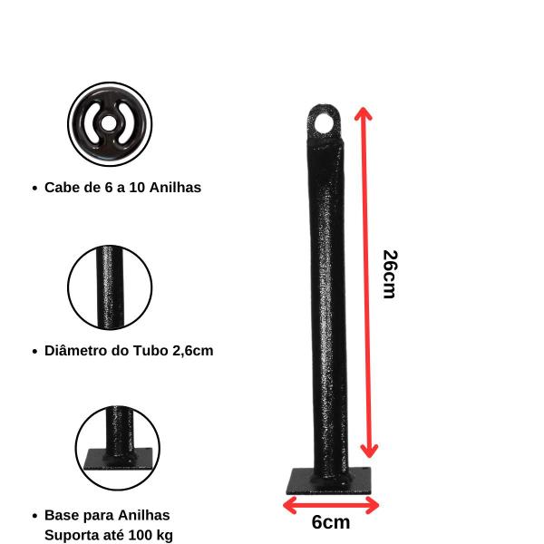 Imagem de Suporte Agachamento Sumô + Triangulo Musculação Fitness