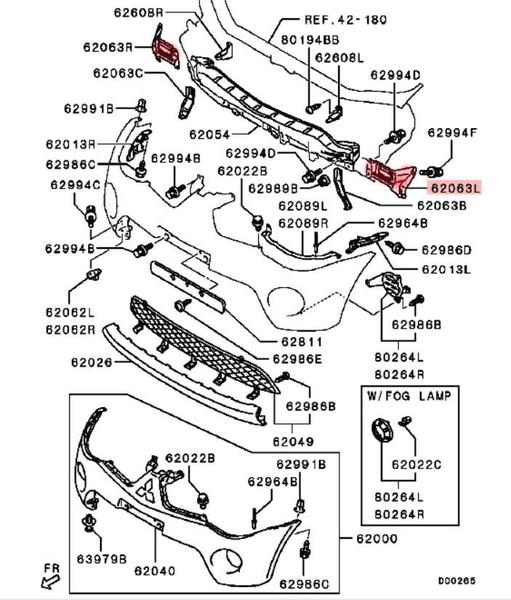 Imagem de Suporte alma parachoque dianteiro L200 Triton Pajero Dakar Novo - Original