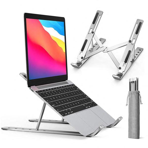 Imagem de Suporte Alumínio Portátil Dobrável Ergonômico para Macbook Air ou Macbook Pro