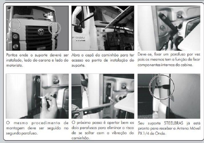 Imagem de Suporte Antena Constellation Dianteiro Capô Lado do Motorista e Carona