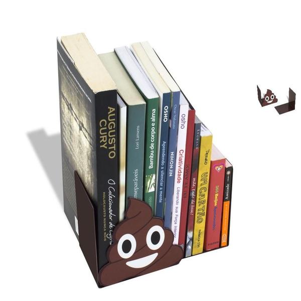 Imagem de Suporte aparador de livros emoji coco divertido para casa quarto nicho 