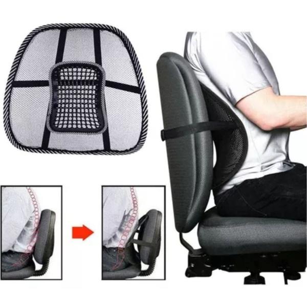 Imagem de Suporte Apoio Lombar Encosto Ergonômico Cadeira Banco Carro