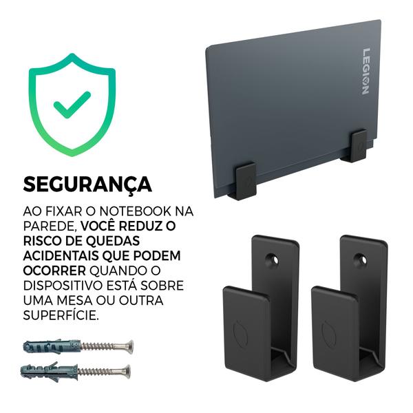 Imagem de Suporte Apoio Vertical Fechado Parede Compativel Notebook