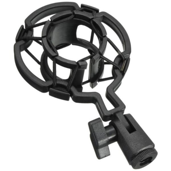 Imagem de Suporte Aranha Para Microfone Condensador Shock Mount Estúdio serve 45 até 55mm diâmetro