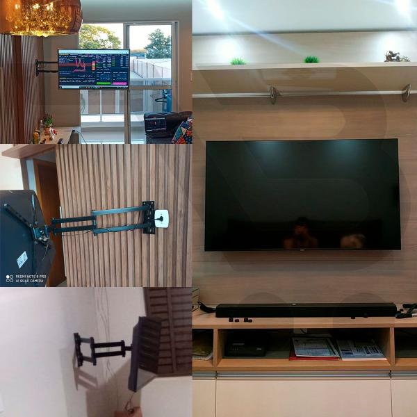 Suporte Articulado 10 A 55 Pol Girar Tv 90º Braço Longo 90cm - bsp Imagem de Suporte Articulado 10 A 55 Pol Girar Tv 90º Braço Longo 90cm