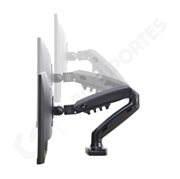 Imagem de Suporte Articulado de Mesa com Pistão a Gás COM CABO USB para Monitores de 17 à 35 Polegadas 5ª Geração - ELG F90USB