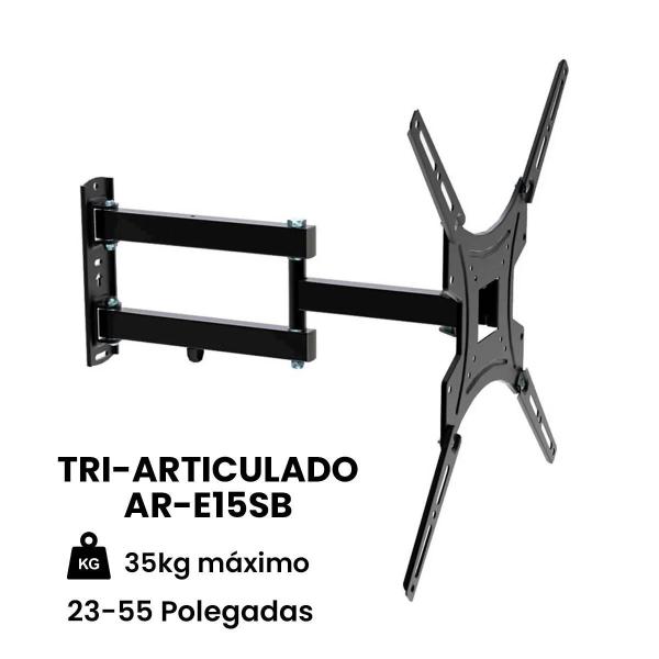 Imagem de Suporte Articulado De Parede Para Tv Samsung Lg Philips 25'' A 55'' Ar-e15sb