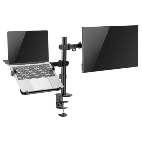 Imagem de Suporte Articulado Ergonomico de Mesa para Monitor e Notebook Evolut ESN-12