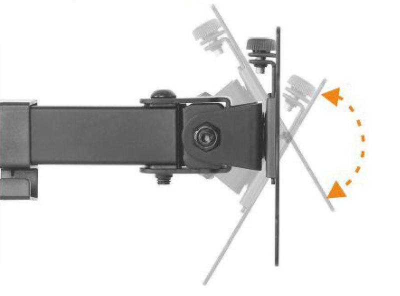 Imagem de Suporte Articulado Mesa 2 Monitore 15 A 32 Ajuste De Altura