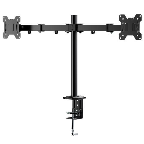 Imagem de Suporte articulado para 2 Monitores de 10" a 27", Preto, AC367  MULTILASER