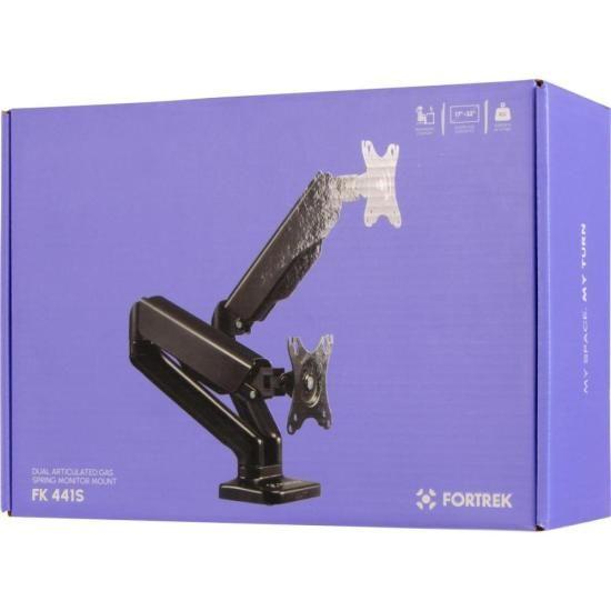 Imagem de Suporte Articulado Para Dois Monitores com Pistão a Gás Fortrek FK 441S 17"-32" F002