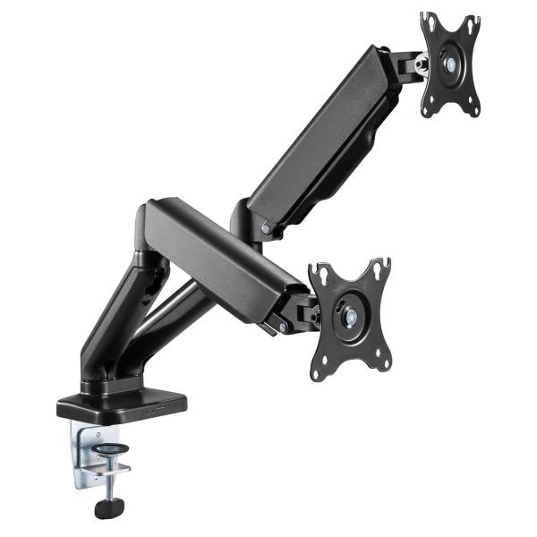 Imagem de Suporte Articulado para Dois Monitores com Pistão a GÁS Fortrek FK441S 17"-32"