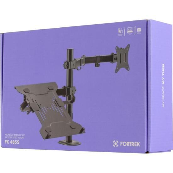 Imagem de Suporte Articulado Para Monitor e Notebook Fortrek FK 485S