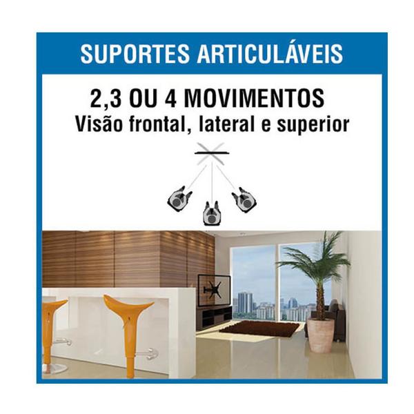 Imagem de Suporte Articulado TV LCD LED Plasma 10 a 55 Polegadas Brasforma