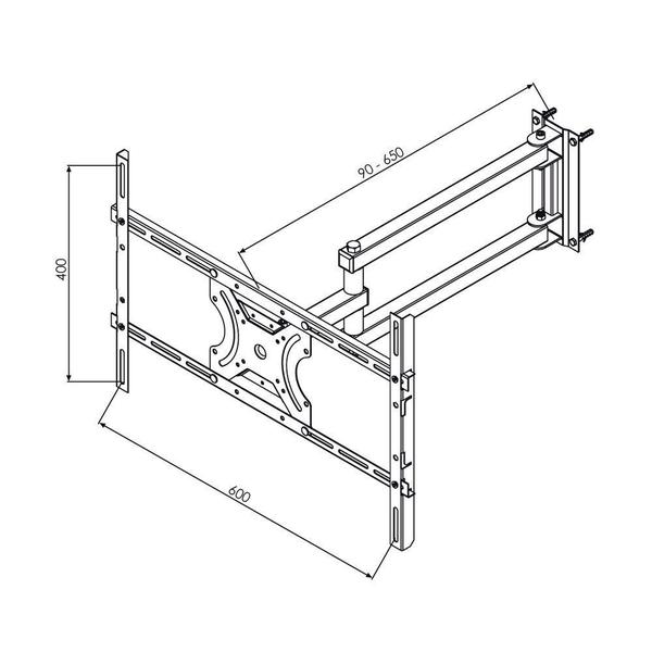 Imagem de Suporte Articulável Brasforma para TVs de 23 até 70 polegadas SBRP2440