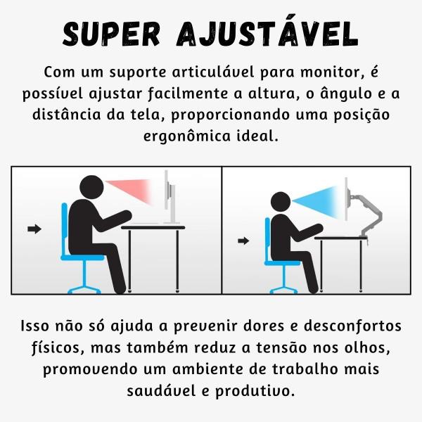 Imagem de Suporte Articulável Para Monitores De 17 A 34 Polegadas