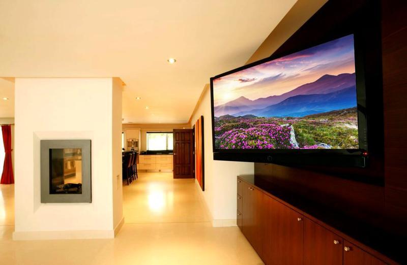 Imagem de Suporte aticulado de parede para televisao monitores 27 a 65 polegadas fixo tv led lcd triarticulado com inclinação