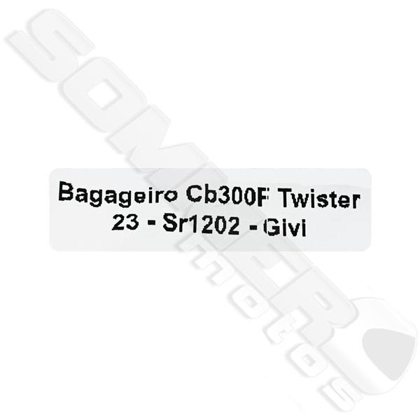 Imagem de Suporte Bagageiro Givi Preto - Cb300 F Twister