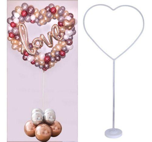 Suporte Balões Coração / Painel Decoração Festa - NielShop Imagem de Suporte Balões Coração / Painel Decoração Festa